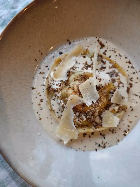 Truffle ravioli